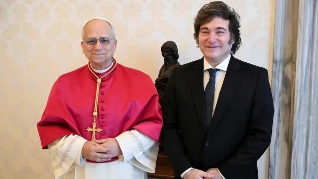 Milei anticipó una posible visita del Papa León XIV al país este&nbsp;año